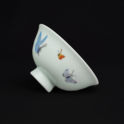 青白606響杯［彩蝶］