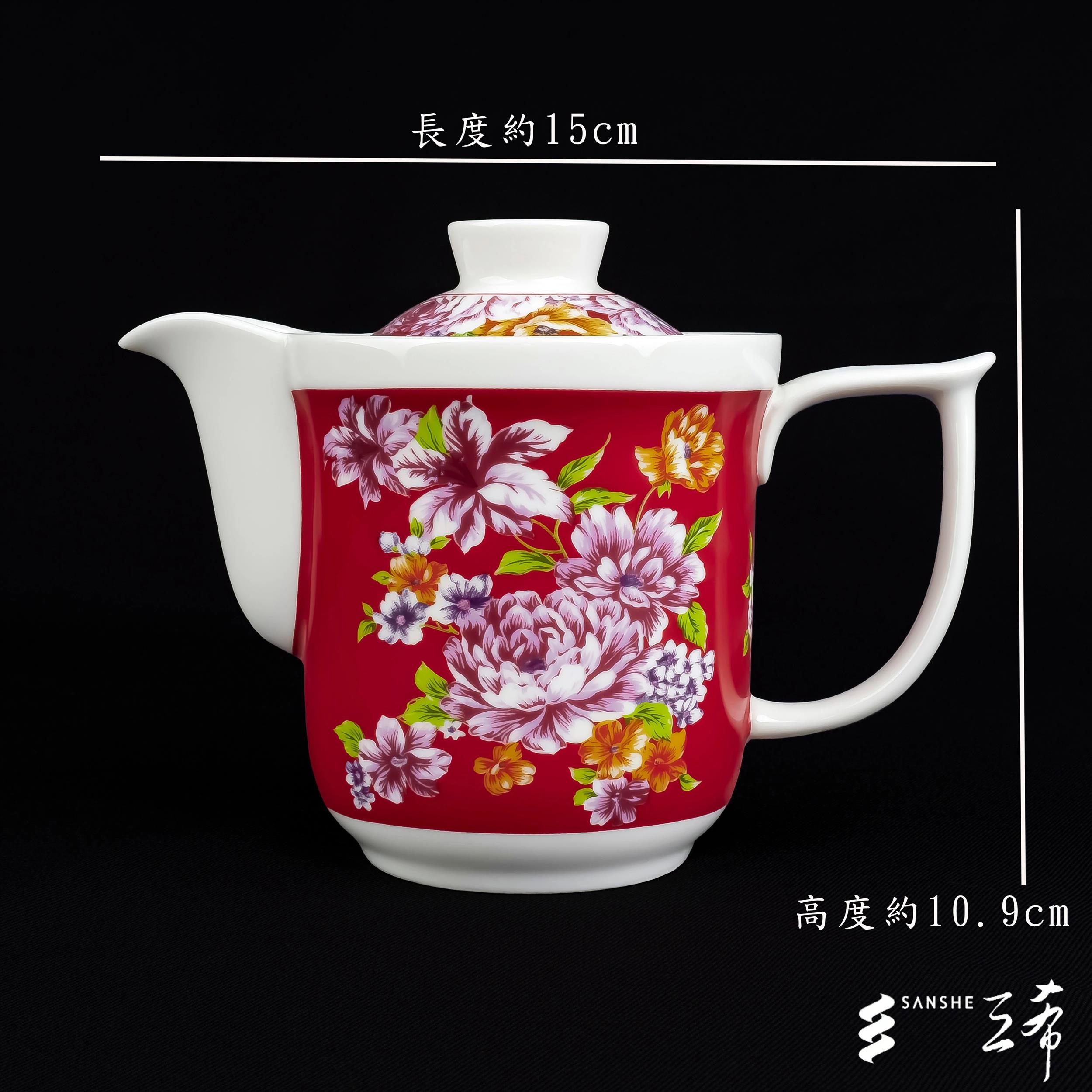 台灣紅857側壺組［一壺二杯］［紅色］