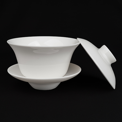 牙白古瓷8056ABC蓋杯 (三希堂)