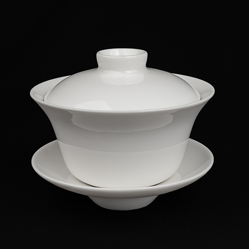 牙白古瓷8056ABC蓋杯 (三希堂)