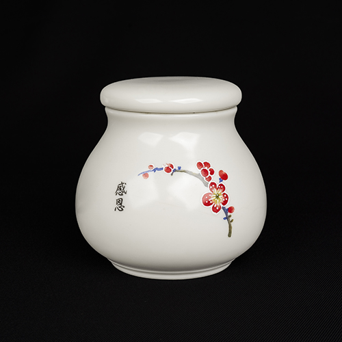 定窯V66茶罐［梅花］