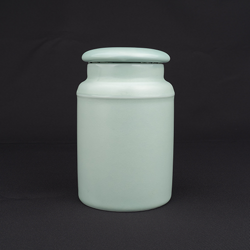 無光藍C37茶葉罐