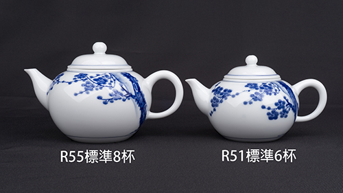 手繪青花-R51標準6杯壺［梅花］-缺貨