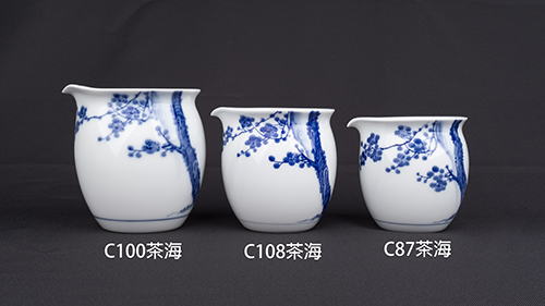手繪青花-C108茶海［梅花］