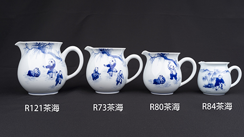 手繪青花-R80茶海［頑童］