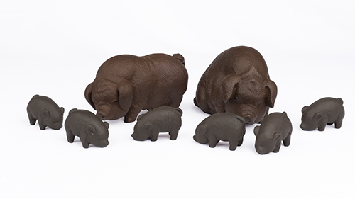 大噴水豬［紫砂］