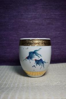 鎏金手繪-S116水杯(金魚)[290cc]