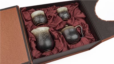 陶藝茶組［黑色］