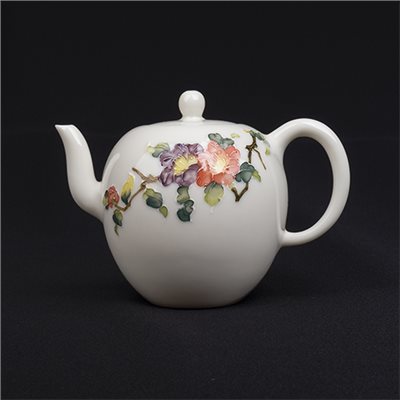 手繪浮雕R39山茶花-茶壺