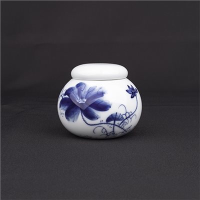 手繪青花-R86茶罐［荷花］